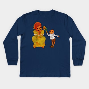 Pumpkin Folk Kids Long Sleeve T-Shirt